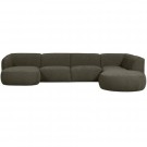 WOOOD POLLY SOFA U-SHAPE RIGHT WARM GREEN thumbnail