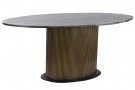 MESA OVALADA COMEDOR BRASS MARBLE 200X110X76 BLACK thumbnail