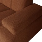WOOOD MOJO CHAISE LONGUE LEFT BOUCLÉ RUST BROWN MELANG thumbnail