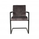 MILO DINING CHAIR ANTRACIT VELOUR thumbnail