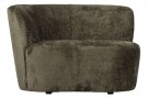 WOOOD STONE SMALL SOFA LEFT WARM GREEN thumbnail