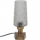Charge bordlampe metall/glass antikk messing thumbnail