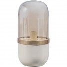 WOOOD Flora bordlampe metall glass grå thumbnail