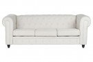 COUCH POLYESTER WOOD 209X84X76 CREAM thumbnail