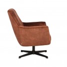 TOBY LOUNGE CHAIR RUST VELOUR thumbnail