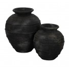 VASE GREY FIBER CEMENT DECORATION 35 X 35 X 41 CM thumbnail