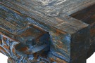 COFFEE TABLE TEAK 150X150X40 CARVED AZUL ROZADO thumbnail