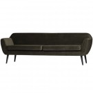 WOOOD ROCCO XL SOFA 230 CM VELVET WARM GREEN thumbnail