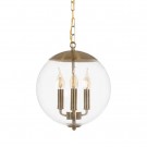 CEILING LAMP GOLD METAL / GLASS LIGHTING 30 X 30 X 30 CM thumbnail
