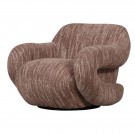 WOOOD FOLKE ARMCHAIR CHENILLE 2 farger Natur og old pink thumbnail