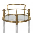 CAMARERA FURNITURE GOLDEN METAL ROOM 50 X 50 X 82 CM thumbnail