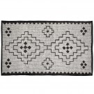 WOOOD OMARI RUG WOOL/JUTE NATURAL/BLACK 160x230CM thumbnail
