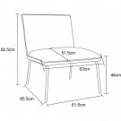 Namsen - Lenestol konjakk 73,5x63x82,5 PU, metall, 1stk- i pakke thumbnail
