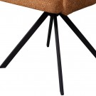 WOOOD FENNE SWIVEL DINING CHAIR WOVEN FABRIC GINGER thumbnail
