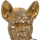 WALL LAMP BULL DOG GOLD RESIN LIGHTING 28 X 26,50 X 23 CM thumbnail