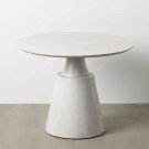 DINING TABLE WHITE MANGO WOOD ROOM 100 X 100 X 78 CM thumbnail