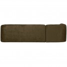 WOOOD SLOPING CORNER SOFA LEFT STRUCTURE VELVET BONSAI thumbnail