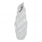 VASE WHITE CERAMIC DECORATION 16 X 15 X 44 CM  thumbnail