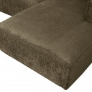 WOOOD BEAN CORNER SOFA RIGHT STRUCTURE VELVET MOSS thumbnail
