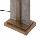 Bordlampe grått-gull metall-marbel 38x25x64 thumbnail