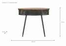 SYLVESTER  GRAN - METAL 90,5X39X78 BLACK thumbnail