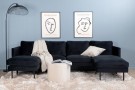Zoom u-sofa svart thumbnail