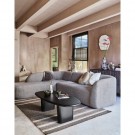 WOOOD SLOPING CORNER SOFA LEFT LIGHT BROWN MELANGE thumbnail