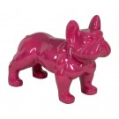 FIGURE BULL DOG FUCHSIA RESIN 88 X 38 X 63 CM thumbnail