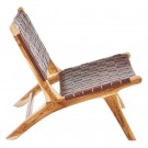 Lenestol teak tre-skinn 87x83x66 thumbnail