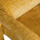 WOOOD LENNY ARMCHAIR IN MATT COARSE VELVET - GOLD / YELLOW thumbnail