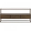 WOOOD DEPART TV UNIT METAL ANTIQUE BRASS thumbnail