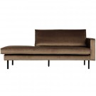 WOOOD RODEO DAYBED RIGHT VELVET TAUPE thumbnail