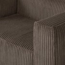 WOOD BEAN ARMCHAIR IN WIDE CORD VELVET, COLOR: MUD thumbnail