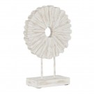 2stk, SCULPTURE RING NATURAL-WHITE MANGO WOOD 26 X 10 X 37 CM thumbnail