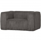 WOOD BEAN ARMCHAIR IN WIDE CORD VELVET - COLOR: TERRAZZO thumbnail