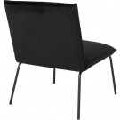 Namsen - Lenestol Svart velur 73.5x63x82.5 Velur, metall, 1stk- i pakke thumbnail