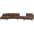 Vtwonen COUPLE LOUNGE ELEMENT LEFT CHOCOLATE BROWN thumbnail