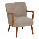 ARMCHAIR TAUPE OLD WEAVE-WOOD 56 X 56 X 78 CM 610889 thumbnail