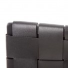 armstol svart metall/lær 61x58x77 thumbnail