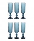  6 GLASS 6X6X18,5 150ML, GRATED BLUE thumbnail