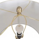 Bordlampe hvitt-gull metall-marbel 39x39x76 thumbnail