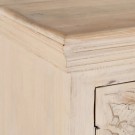 Garderobeskap beige mangotre 90x40x180 thumbnail