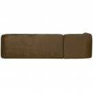 WOOOD SLOPING CORNER SOFA LEFT STRUCTURE VELVET BRASS thumbnail
