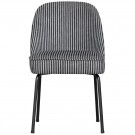 WOOOD VOGUE DINING CHAIR STRIPE BLACK/GREY thumbnail