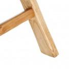 Lenestol brunt teak tre skinn 66x97x90 thumbnail