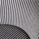 WOOOD VOGUE DINING CHAIR STRIPE BLACK/GREY thumbnail