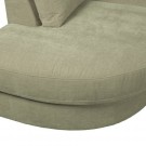 Vtwonen FAMILY 1-SEAT ELEMENT ROUND CORNER LEFT WOVEN FABRIC GREEN thumbnail