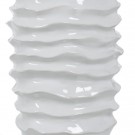 VASE WHITE CERAMIC DECORATION 19 X 18 X 28 CM  thumbnail
