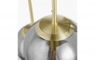 ARABELLA SMOKED GLASS ORB AND GOLD METAL PENDANT thumbnail