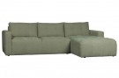 Vtwonen BAR CHAISE LONGUE WOVEN FABRIC RIGHT GREEN thumbnail